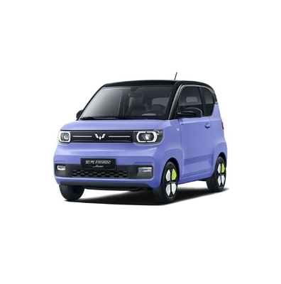 Pure Electric Wuling Mini EV Car 3 Door 4 Seat Hatchback with Max Speed 100km/h Blue