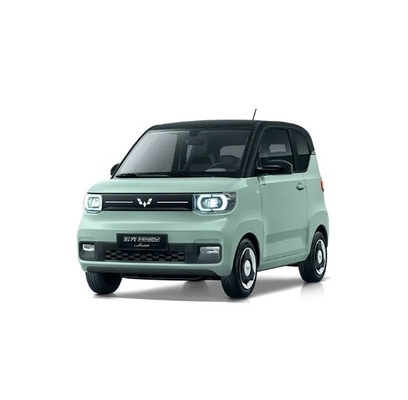 Pure Electric Wuling Mini EV Car 3 Door 4 Seat Hatchback with Max Speed 100km/h Blue